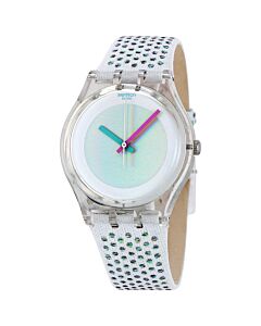 Women's White Rave Plastic Shaded Mother of Pearl Dial Watch