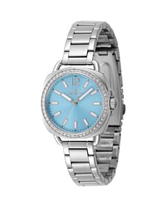 Women's Wildflower Stainless Steel Light Blue Dial Watch