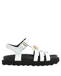 Young Versace Girls Leather Medusa Sandals, Brand Size 32 (1 Little Kids)