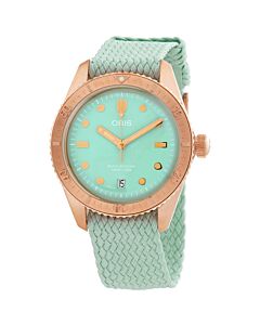 Unisex Divers Sixty-Five Textile Green Dial Watch