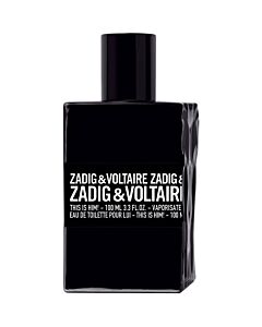 Zadig & Voltaire Men's This Is Him! EDT 3.4 oz (Tester) Fragrances 3423474896264