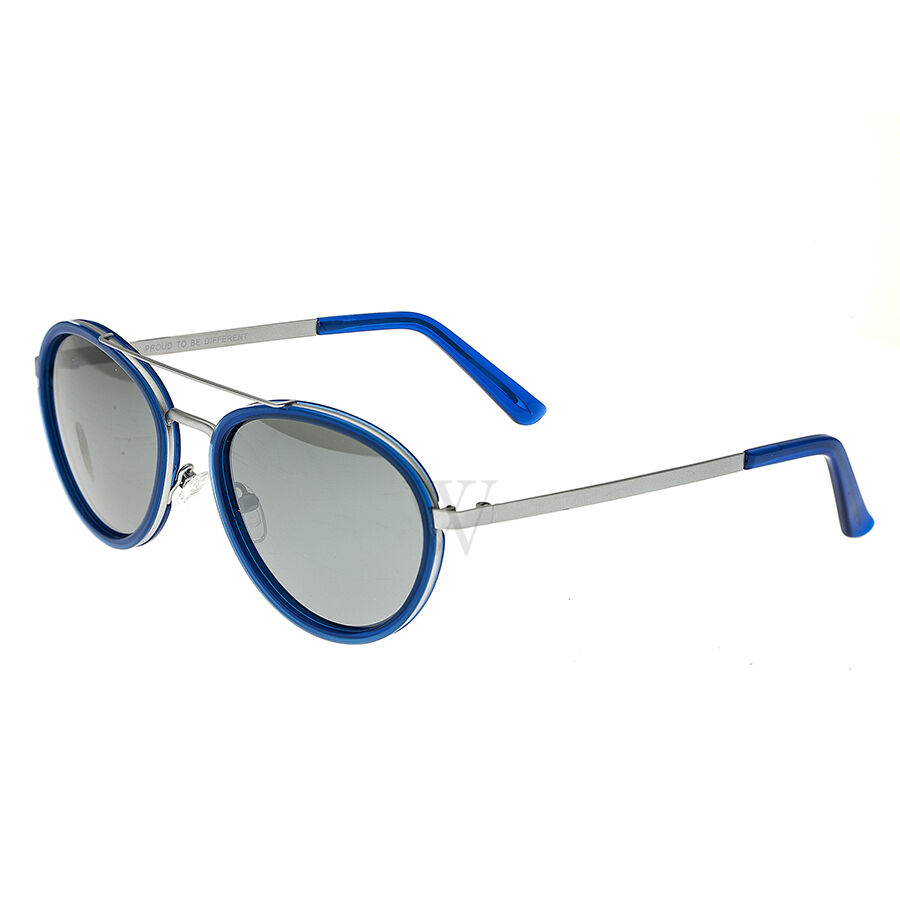 Gemini 54 mm Silver / Blue Sunglasses