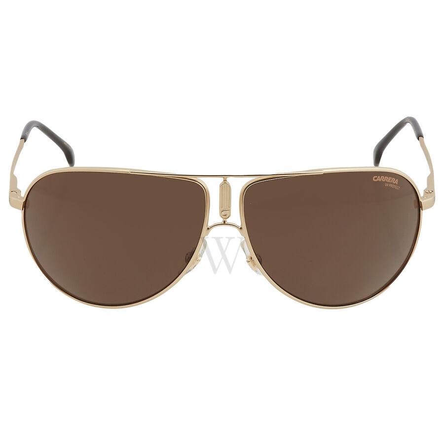 64 mm Matte Gold Sunglasses