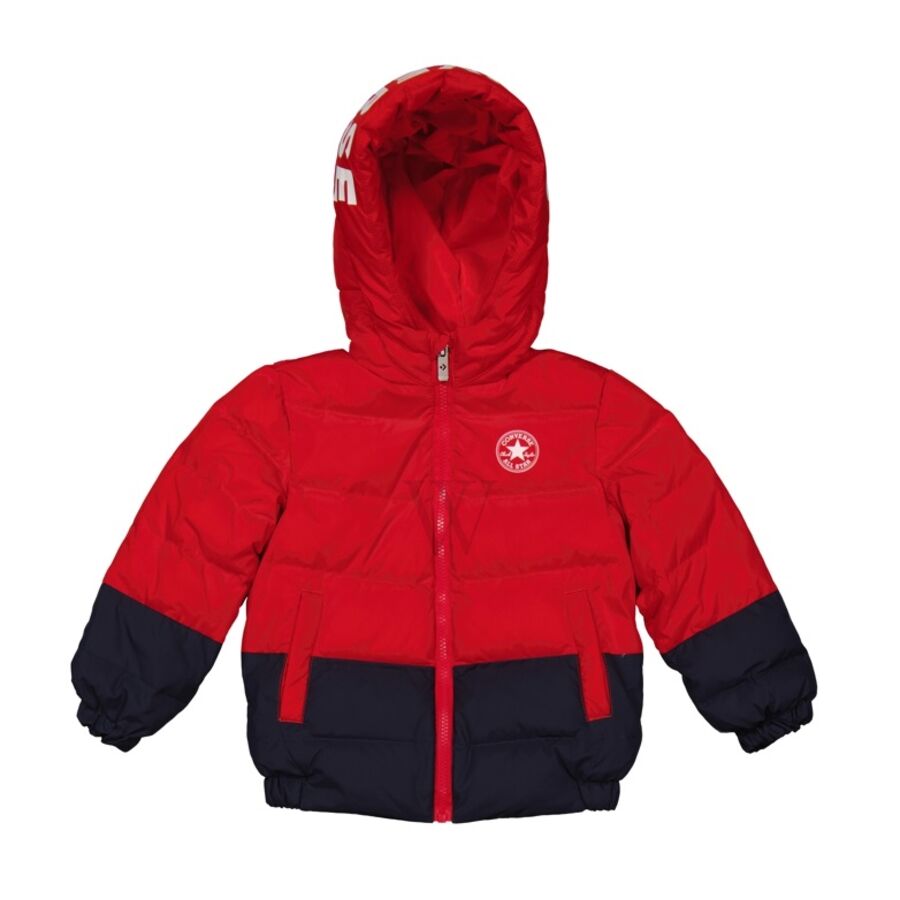 Boys University Red All Star Panel Down Puffer Jacket