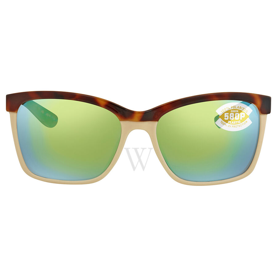 ANAA 55 mm Shiny RetoTortoise/Cream/Mint Sunglasses