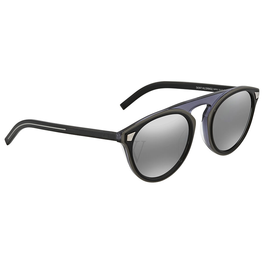55 mm Black, Khaki Transparent Sunglasses