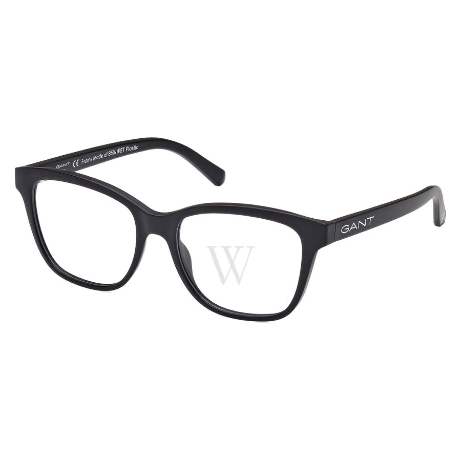 54 mm Matte Black Eyeglass Frames