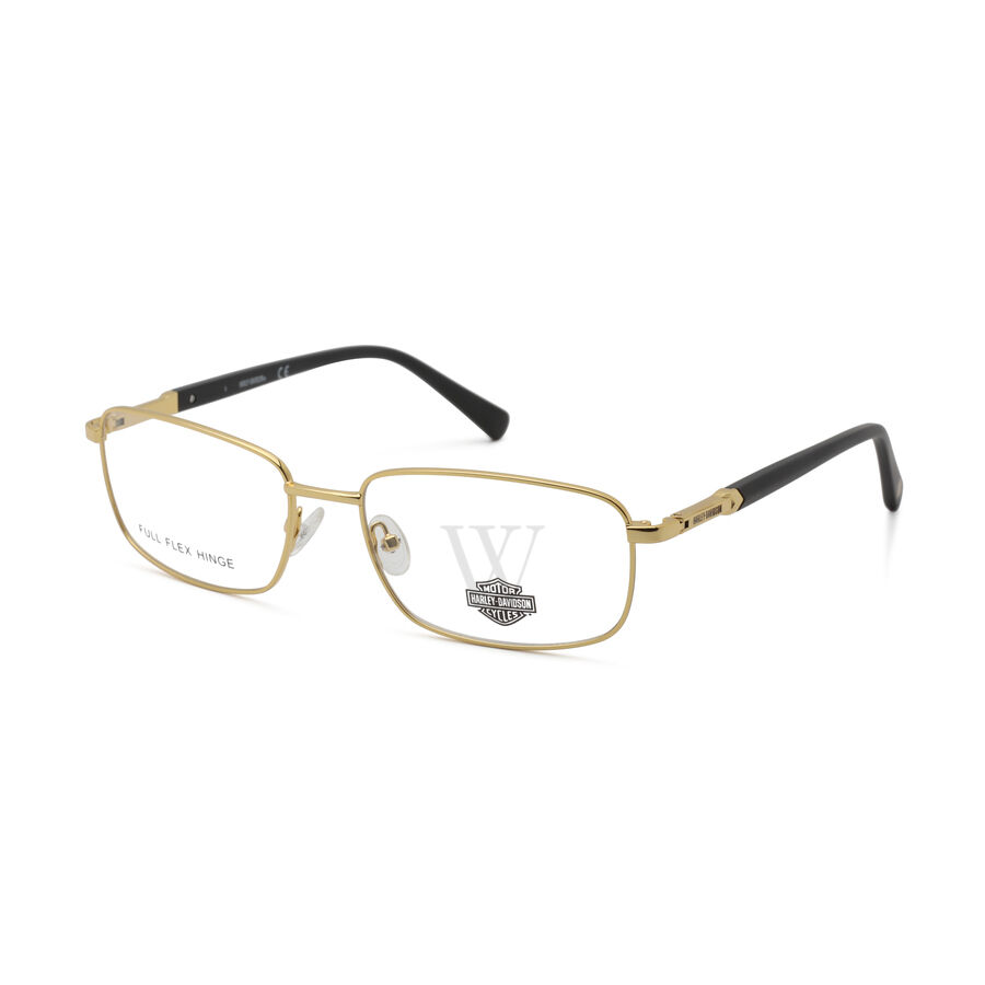 59 mm Gold Tone Eyeglass Frames
