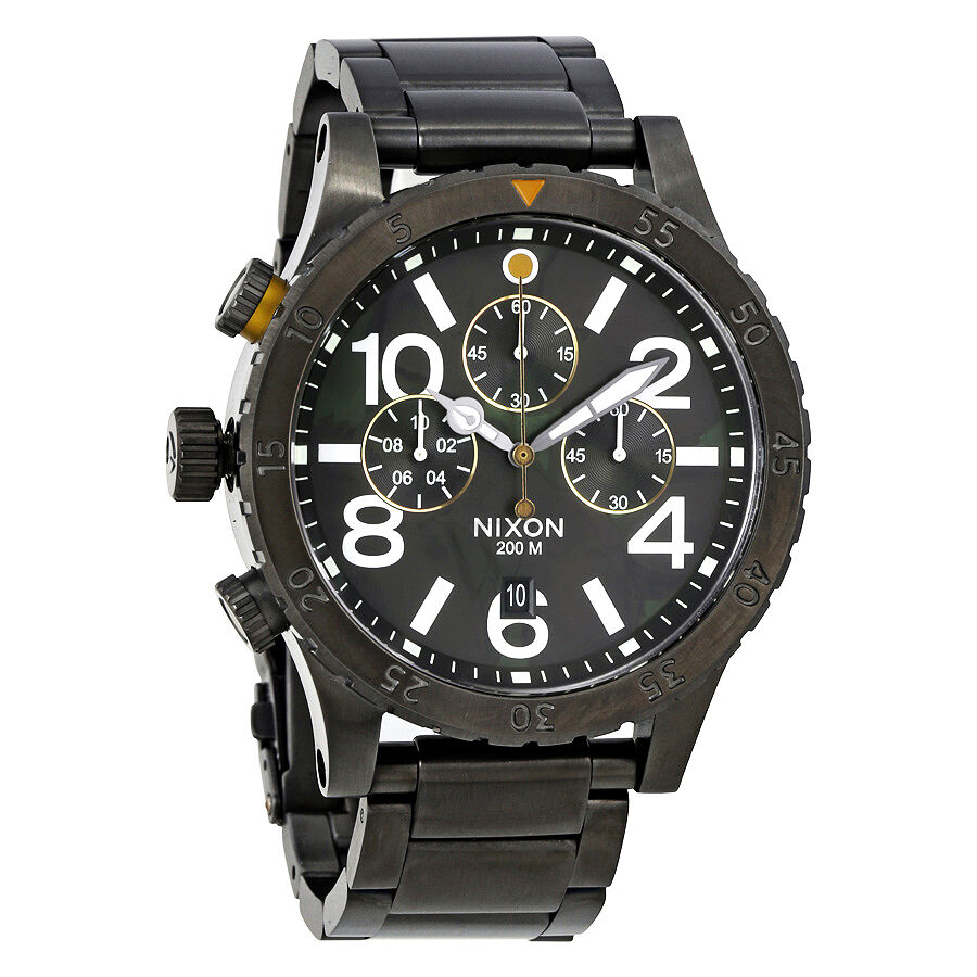 Men's 48-20 Chrono Chronograph Stainless Steel Green Oxyde Dial Watch