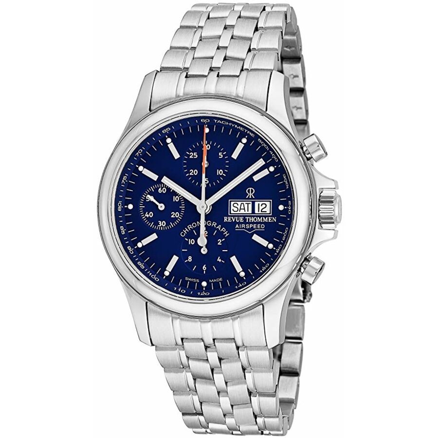 Men's Airspeed Chronograph Stainless Steel Blue Dial Watch
