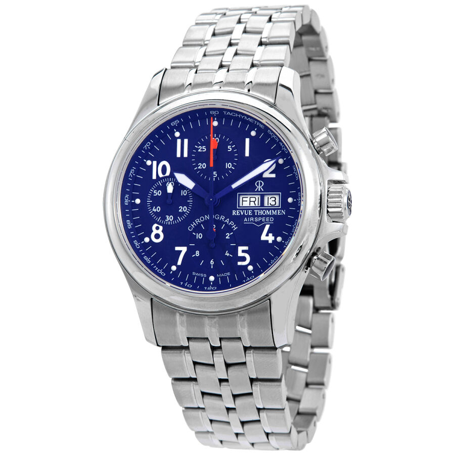 Men's Airspeed Chronograph Stainless Steel Blue Dial Watch