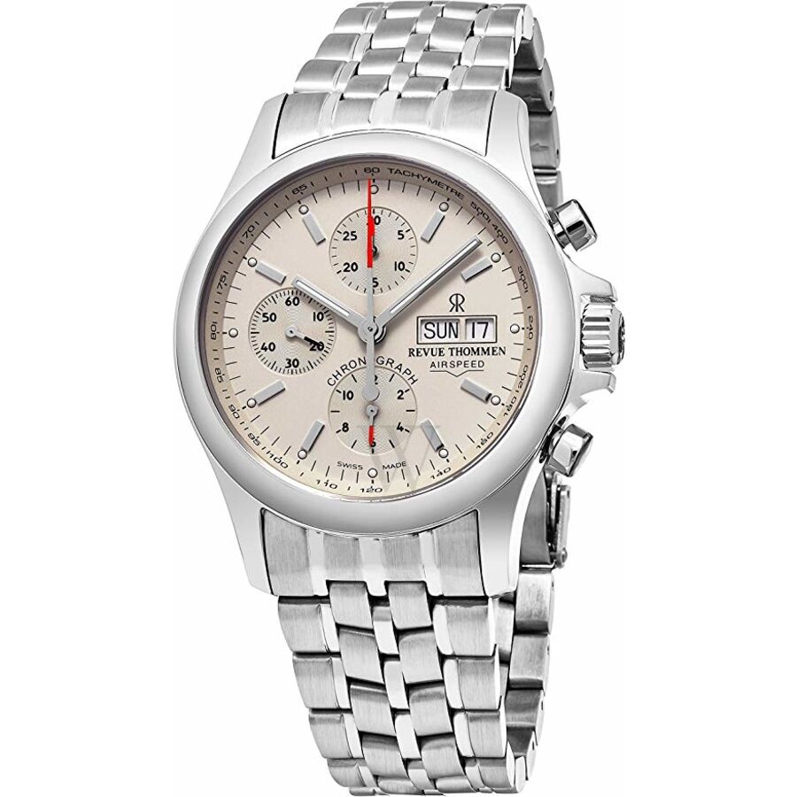 Men's Airspeed Chronograph Stainless Steel Cream Dial Watch