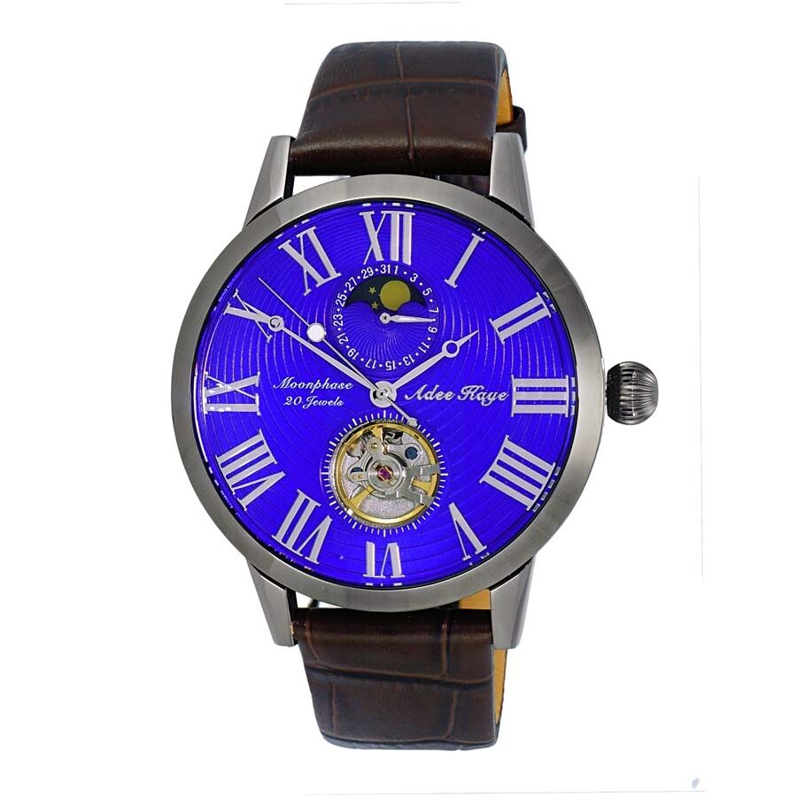 Men's AK2269 Leather Blue (Open Heart) Dial Watch