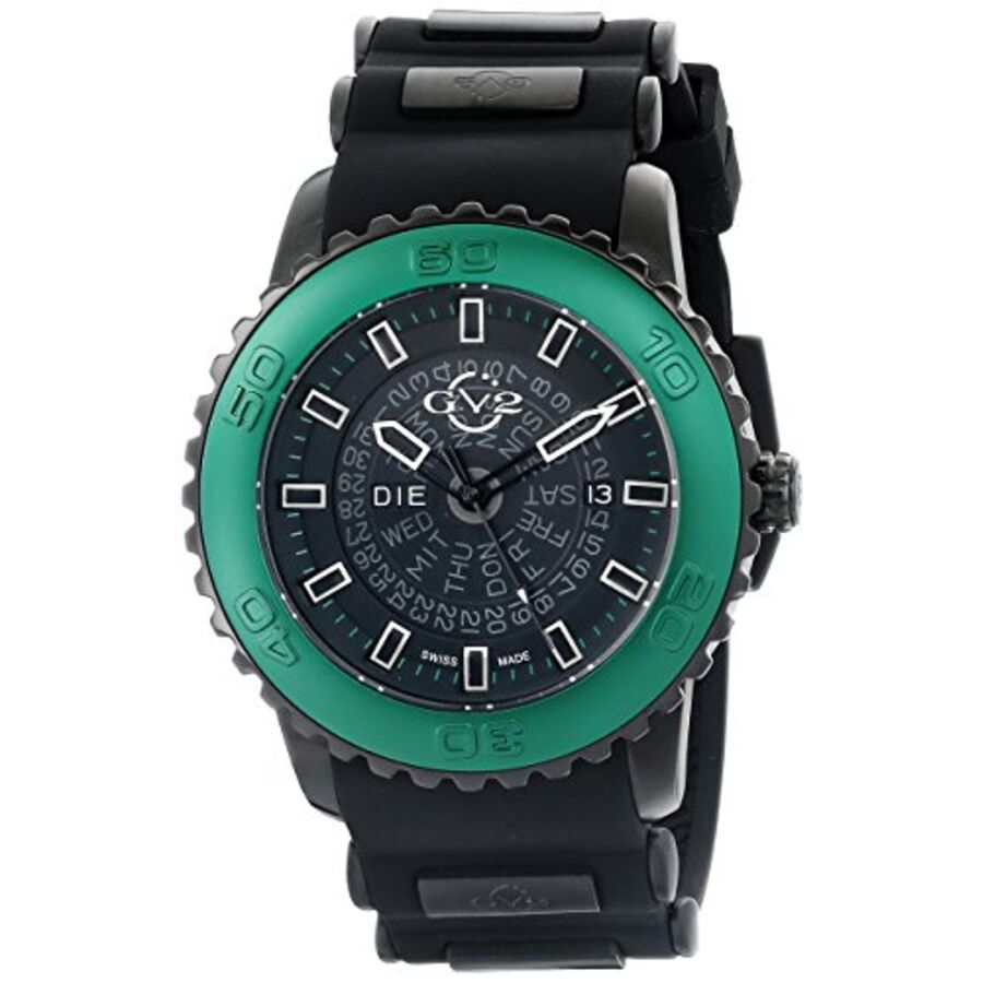 Men's Aurora Silicone Black Dial Watch