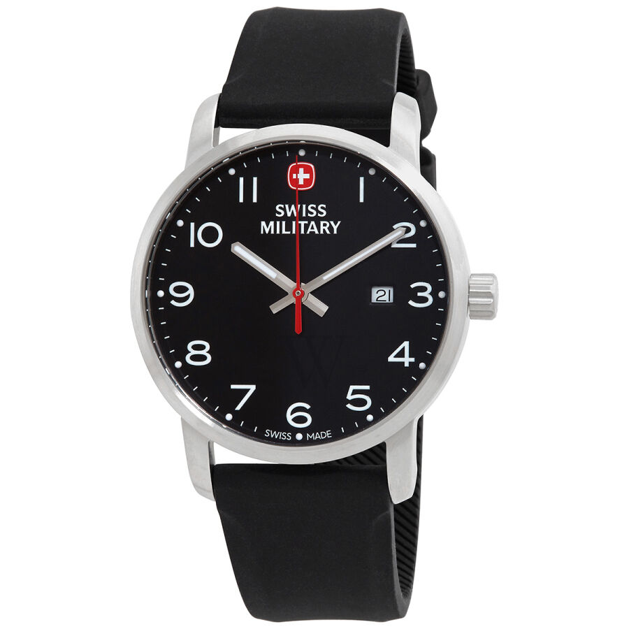 Men's Avenue Silicone Black Dial Watch