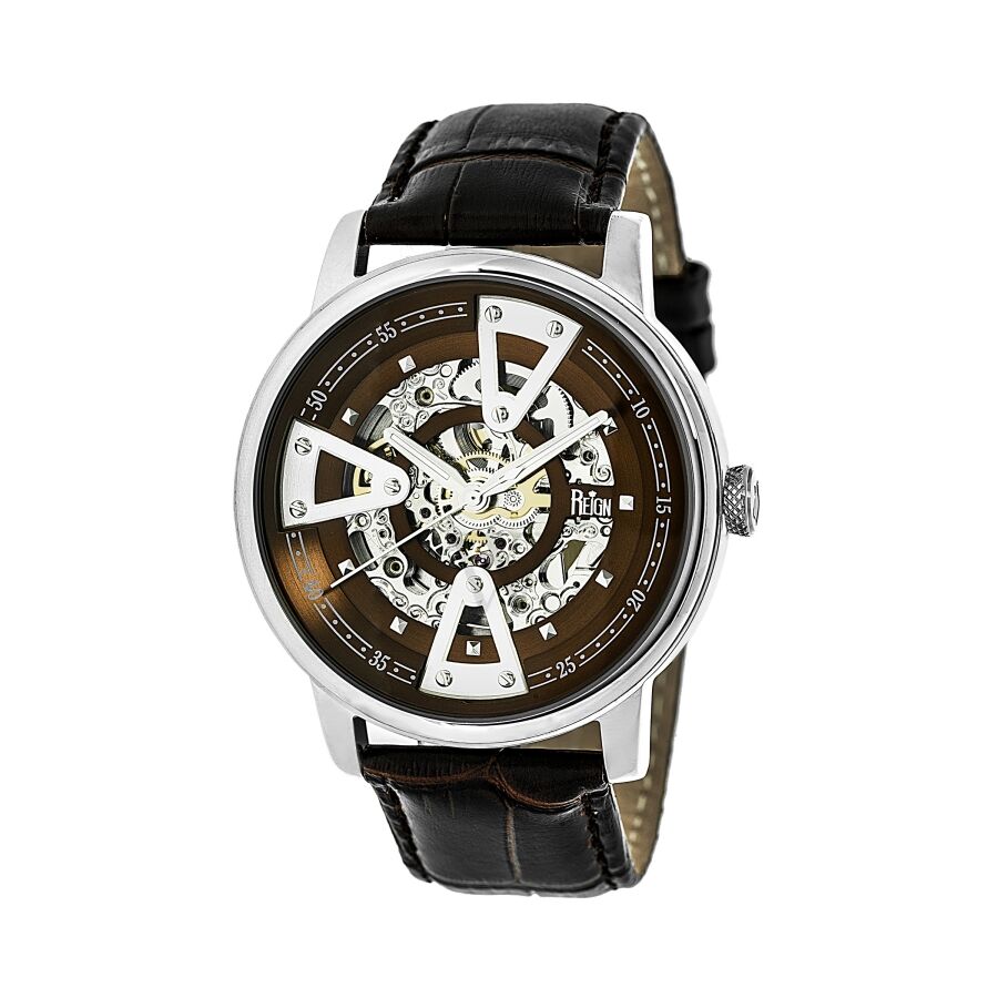 Men's Belfour Leather Brown Dial Watch