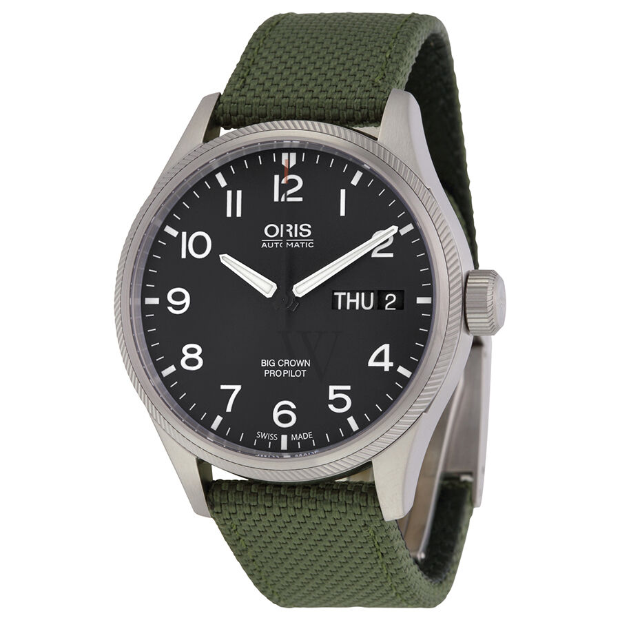 Men's Big Crown ProPilot Textile Black Dial Watch