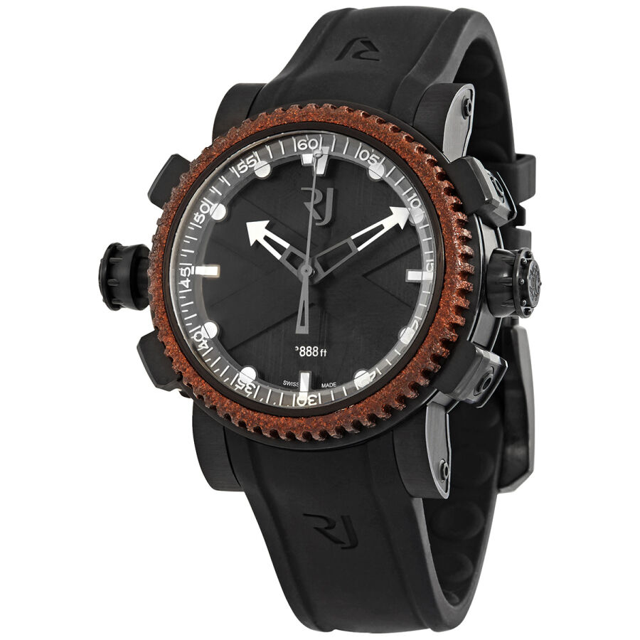 Men's Black Octopus Rubber Black Dial Watch