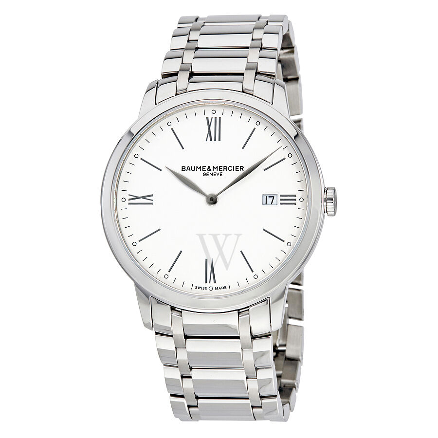Men's Classima Stainless Steel White Dial Watch