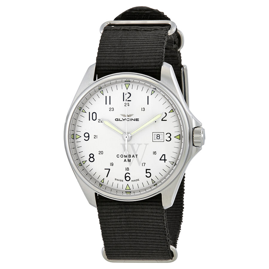 Men's Combat 6 Vintage Nylon Silver Dial Watch