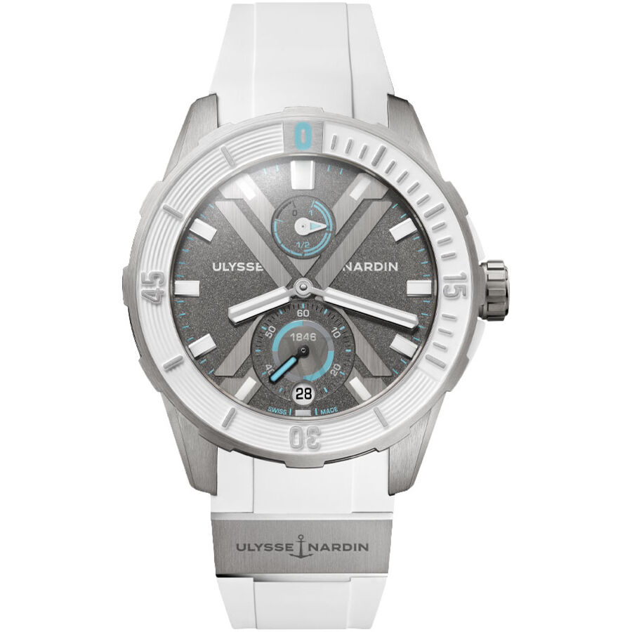 Men's Diver X Rubber Grey / Antarctica Dial Watch