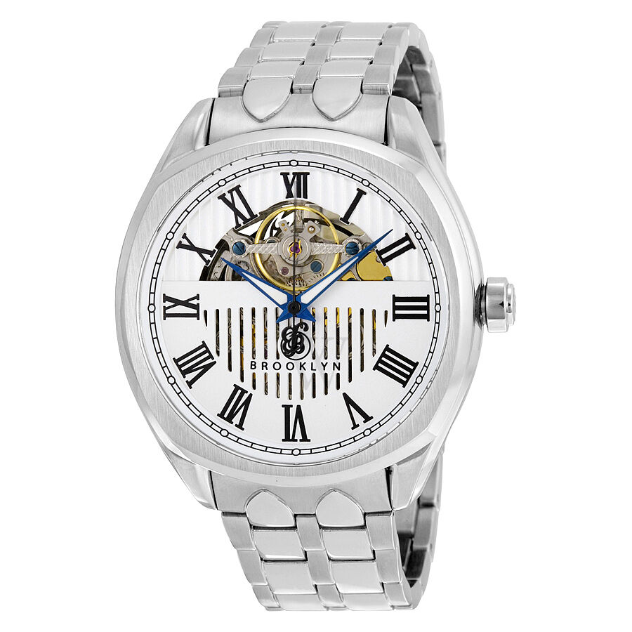 Men's Dunham Stainless Steel Silver (Skeletal Display) Dial Watch