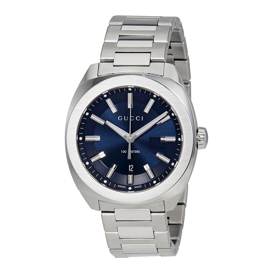 Men's GG2570 Stainless Steel Blue Dial Watch