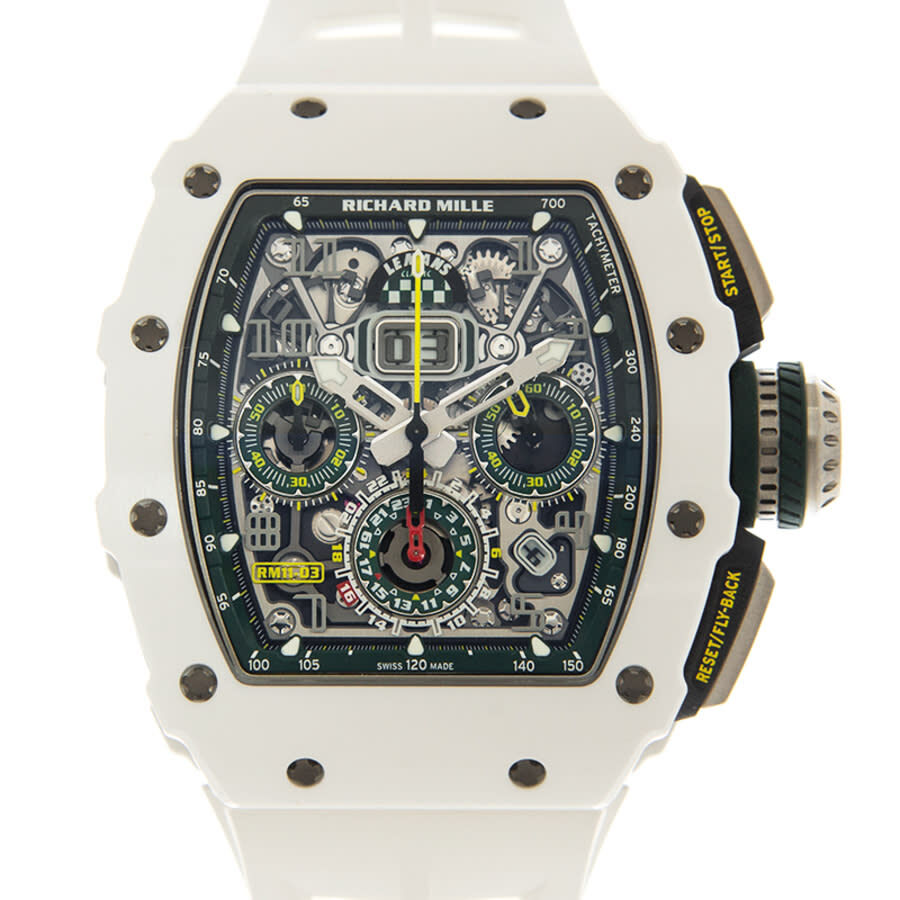 Men's Le Mans Chronograph Rubber Transparent Dial Watch