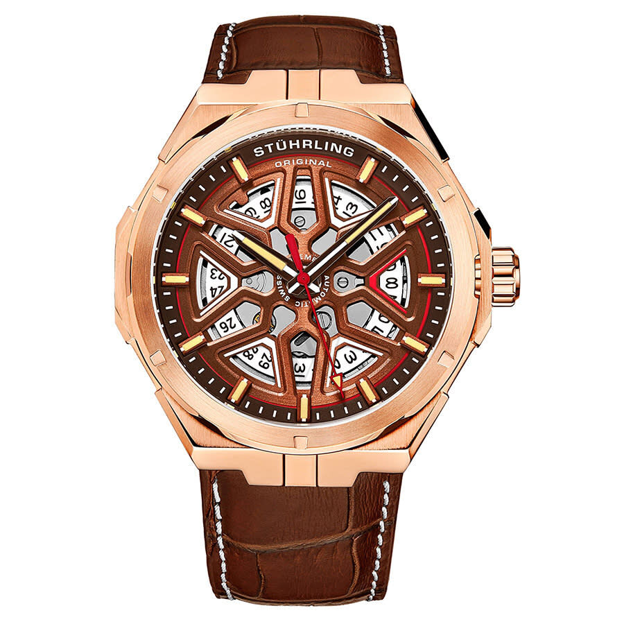 Men's Legacy Leather Brown (Cut-Out) Dial Watch