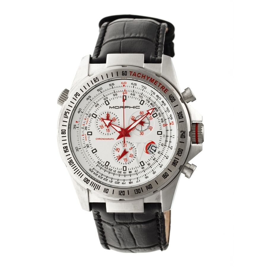 Men's M36 Series Chronograph Leather White Dial Watch