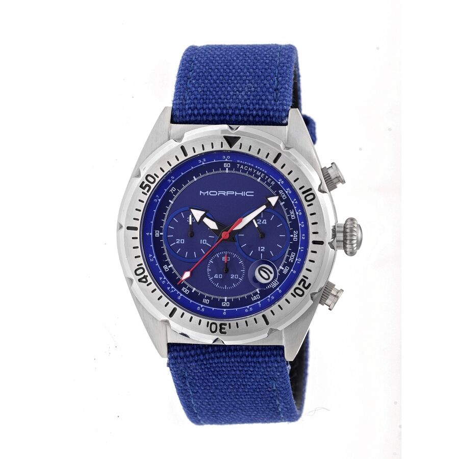 Men's M53 Series Chronograph (Fiber-Weaved) Leather Blue Dial Watch