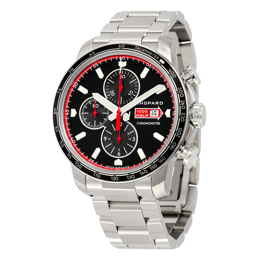 Men's Millie Miglia Gts Chronograph Stainless Steel Black Dial Watch