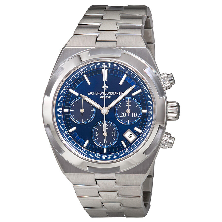 Men's Overseas Chronograph Stainless Steel Blue Dial Watch