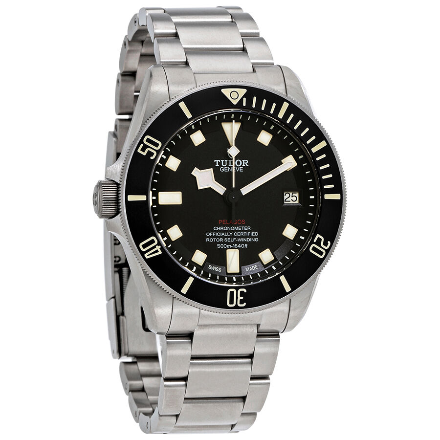 Men's Pelagos LHD Titanium Black Dial Watch