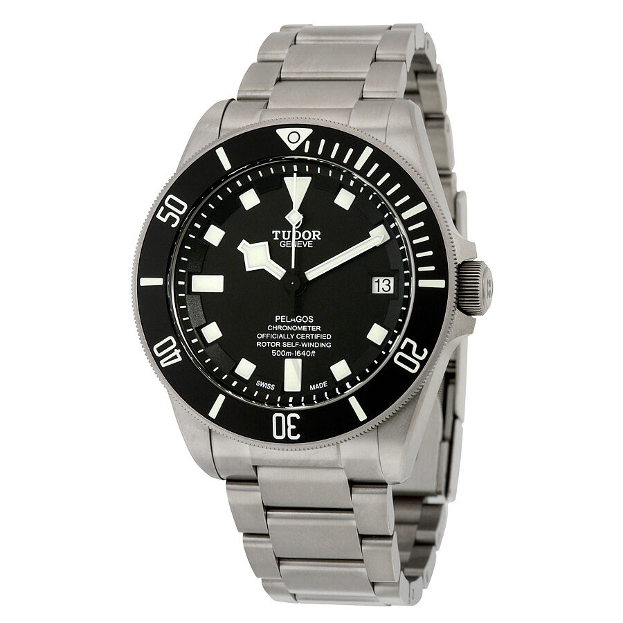 Men's Pelagos Titanium Black Dial Watch