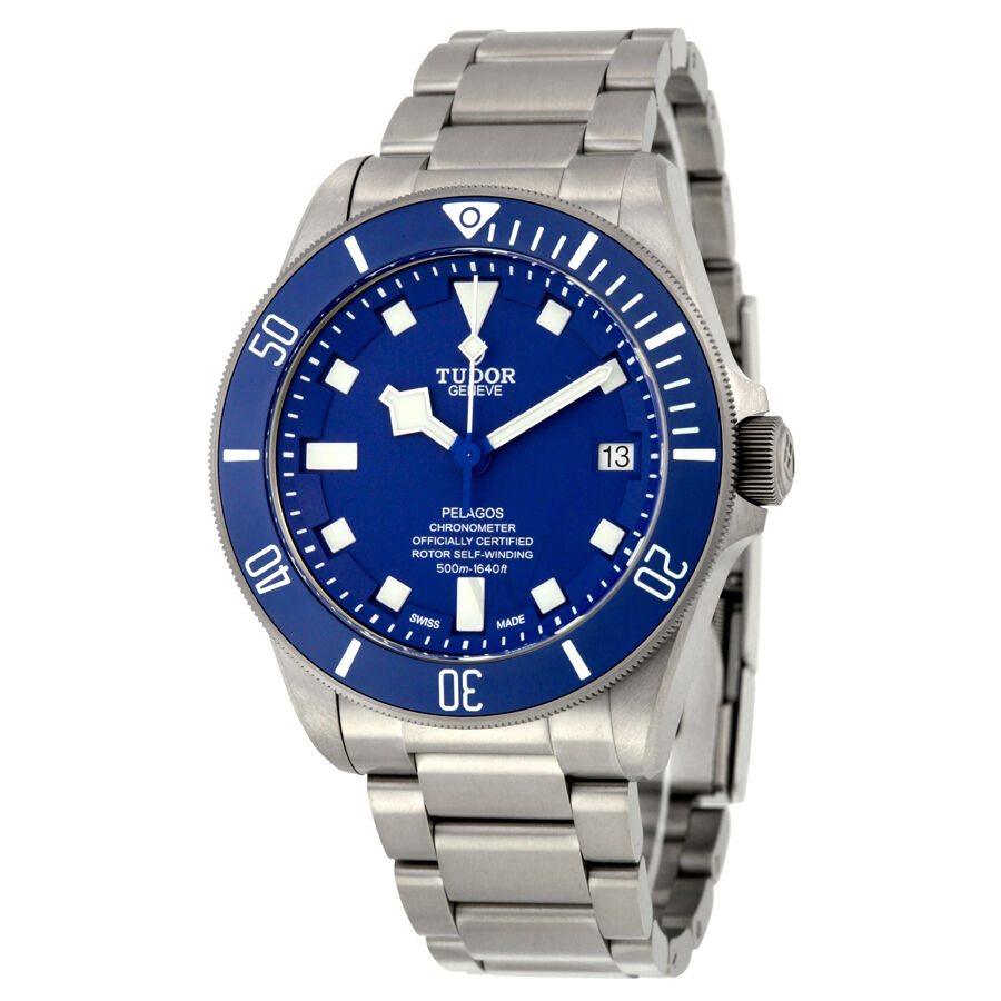 Men's Pelagos Titanium Blue Dial Watch