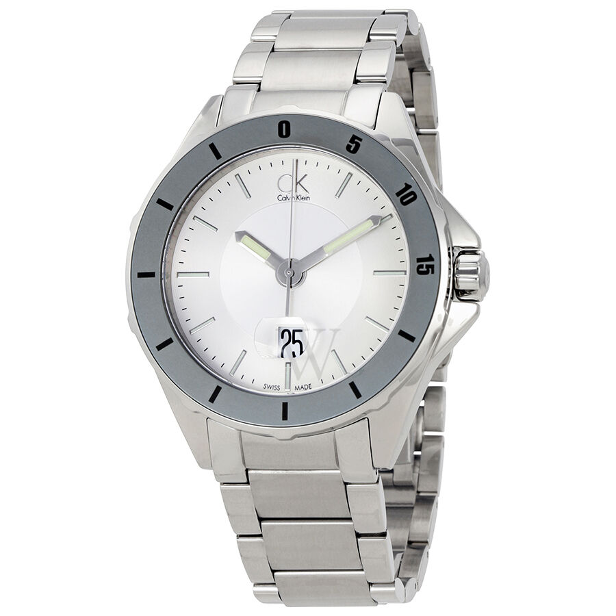 Men's Play Stainless Steel Silver Dial Watch