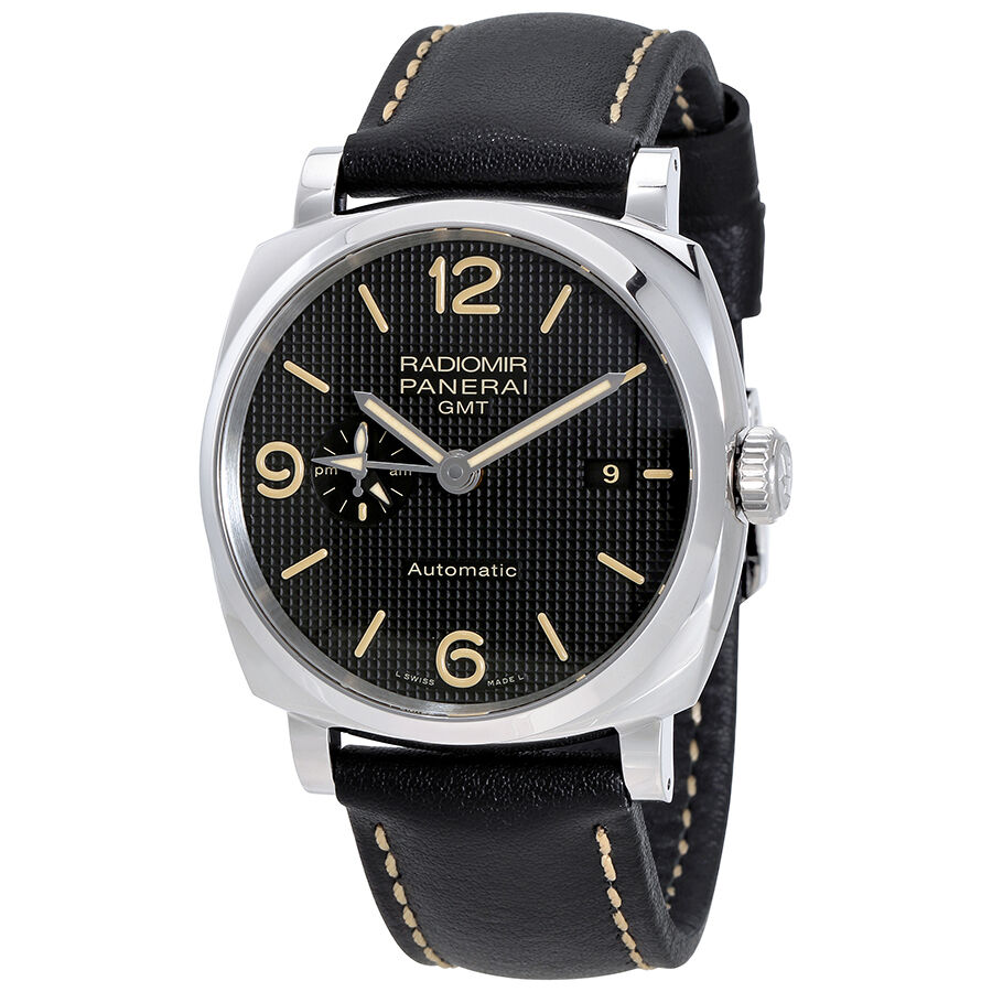 Men's Radiomir 1940 Leather Black Dial Watch