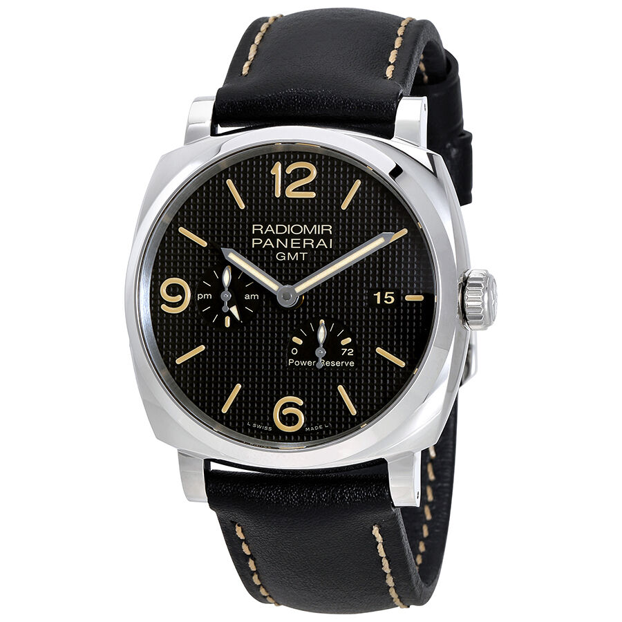 Men's Radiomir 1940 Leather Black Dial Watch