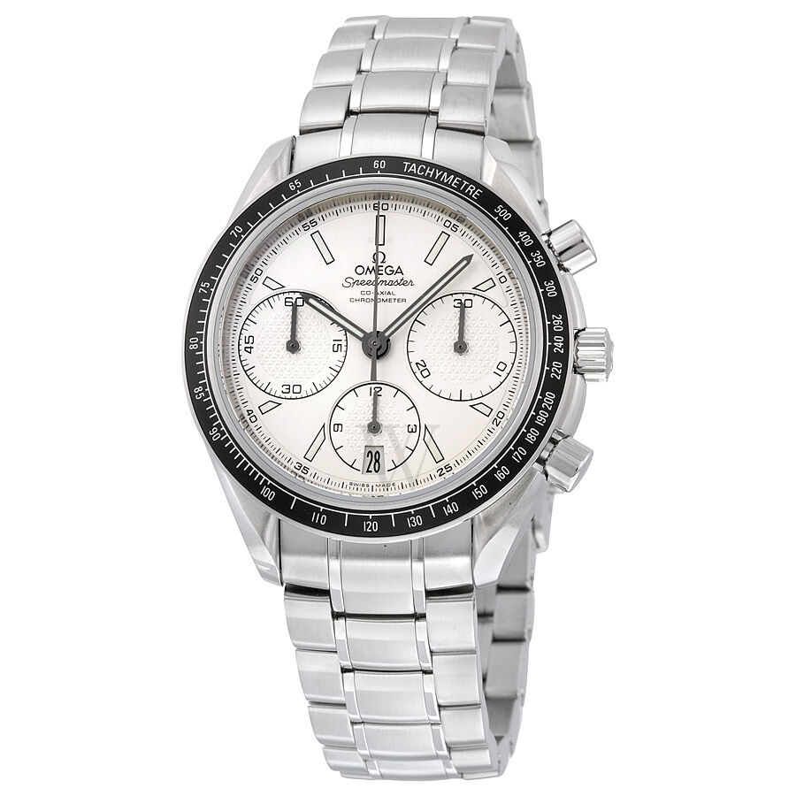 Men's Speedmaster Racing Chronograph Stainless Steel Silver Dial Watch