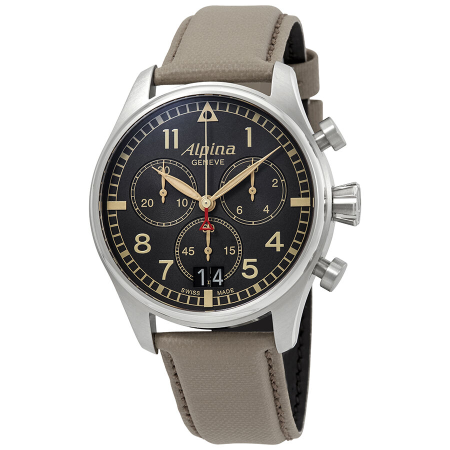Men's Startimer Pilot Chronograph Cordura Fabric Camouflage Grey Dial Watch