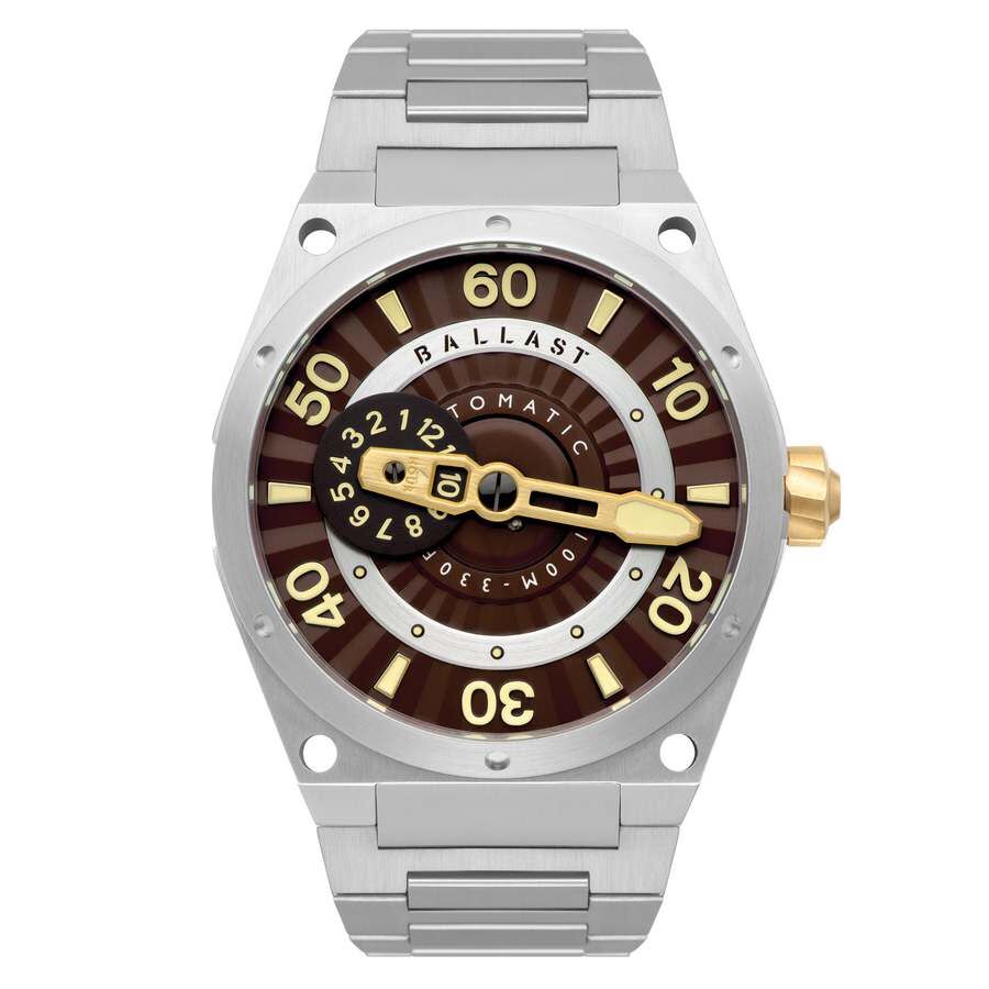 Men's Valiant Stainless Steel Brown Dial Watch