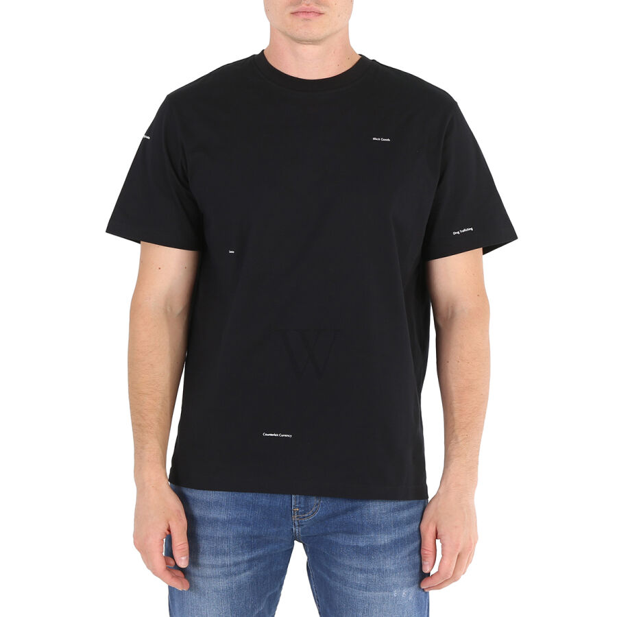 Men's Illicit Print T-Shirt in Black