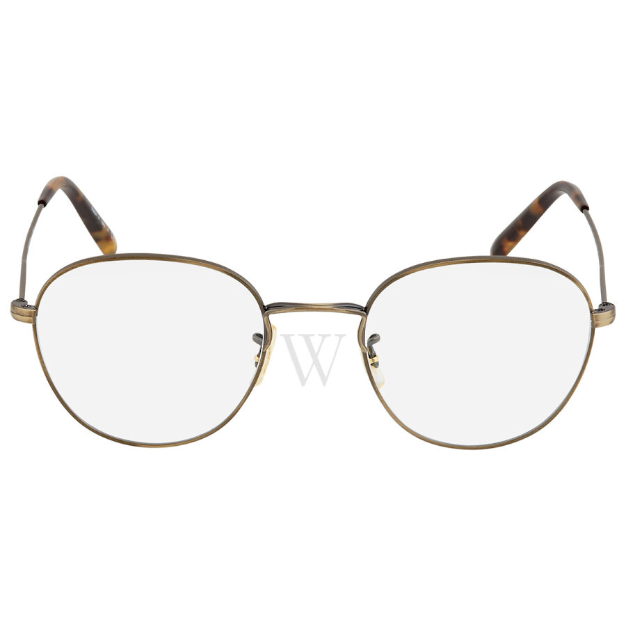 48 mm Antique Gold Eyeglass Frames