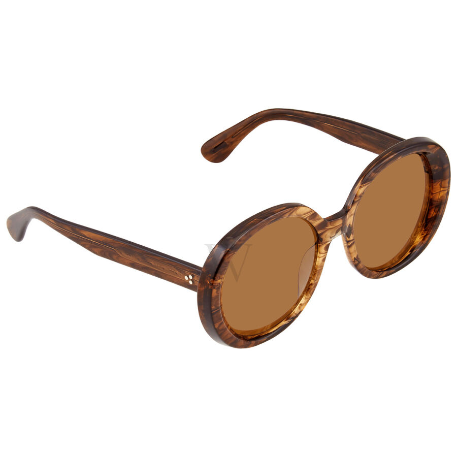 Leidy 56 mm Sepia Smoke Sunglasses