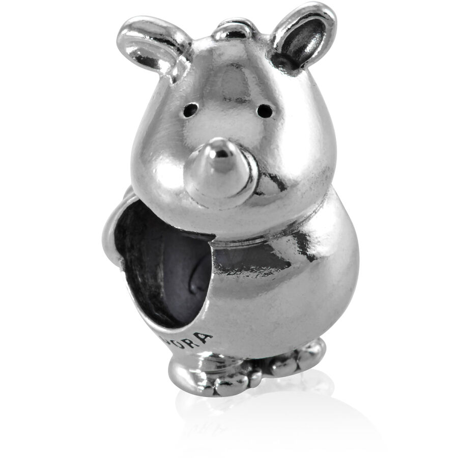 Rino The Rhinoceros Charm In Sterling Silver
