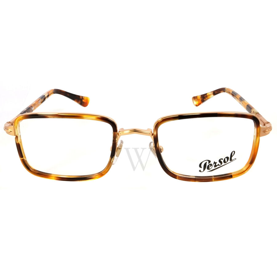49 mm Striped Honey Eyeglass Frames