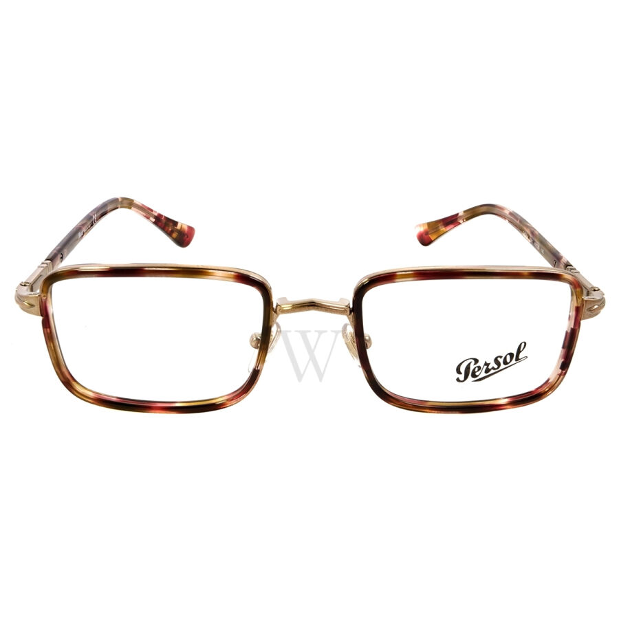 51 mm Brown Striped Bordeaux-Green Eyeglass Frames