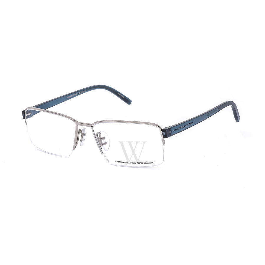54 mm Silver Tone Eyeglass Frames