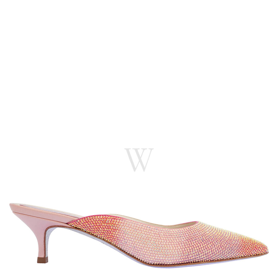 Ladies Multicolor/Pink Cleo Pink Degrade Mules